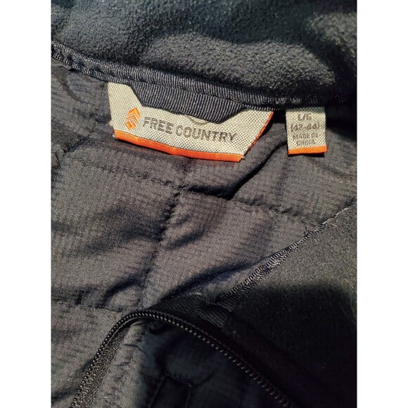 Free Country Overlay Fleece Jacket, Mens L - 0274 - Picture 8 of 9